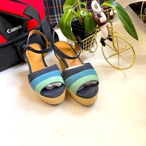 Coach Platform Wedge Sandals Shoes
-Size 6
